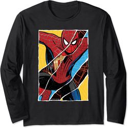 marvel spider-man no way home spider-men comic collage long sleeve, png for shirts, svg png design, digital design downl