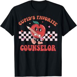 cupids favorite school counselor retro groovy valentines day, png for shirts, svg png design, digital design download