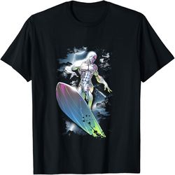 marvel comics retro classic silver surfer shiny colors shot, png for shirts, svg png design, digital design download