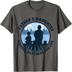 father & daughter fishing partners for life t-shirt, png for shirts, svg png design, digital design download