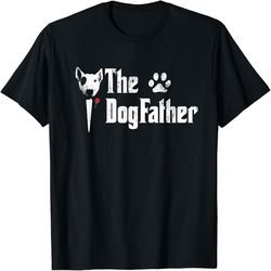 the dogfather bull terrier dad tshirt father's day gift, png for shirts, svg png design, digital design download