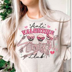 anti valentine club t-shirt, funny valentine's t-shirt, valentine's day, sublimation design, digital design, valentine