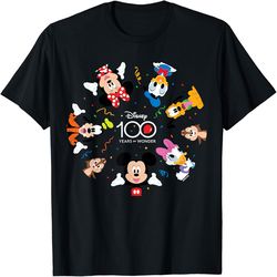 disney 100 - mickey minnie donald goofy 100 years of wonder, png for shirts, svg png design, digital design download