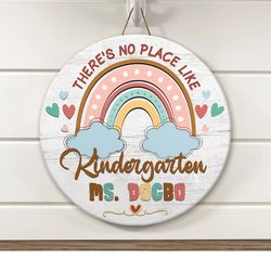 custom kindergarten teacher, personalized teacher door sign, classroom welcome sign, classroom hanger, teacher