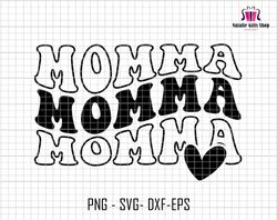 momma svg, momma cricut cut file svg, momma heart svg, momma life svg, silhouette momma svg, retro momma svg, groovy mom