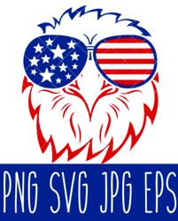 American Eagle, Flag Svg, USA, Fourth of July Svg, America Svg, Cricut, Silhouette Vector Cut File, United States of Ame