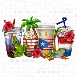 Puerto Rico coffee cups png sublimation design download, Puerto Rico png, Puerto Rico flag png, coffee love png, sublima