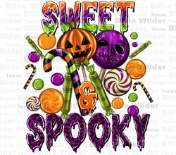 sweet and spooky png sublimation design download, happy halloween png, trick or treat png, halloween candies png, sublim