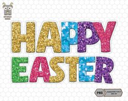 Happy Easter Holiday Png, Rabbit Easter Png, Peeps Easter Day Png, Sparkly Faux Sequins Easter Day, Cute Easter Day, Tre