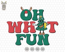 oh what fun svg, merry christmas svg, christmas tree svg, stanley tumbler and belt bag svg, christmas party svg, winter