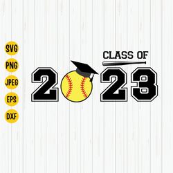 class of 2023 senior softball graduation svg, 2023 graduation svg, softball svg, graduation clipart, softball shirt svg,