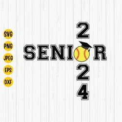 class of 2024 senior softball graduation svg, 2024 graduation svg, softball svg, graduation clipart, softball shirt svg,