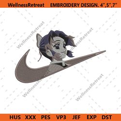 kocho shinobu x nike logo embroidery design anime kimetsu no yaiba design download