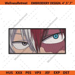 todoroki shouto eyes box embroidery design download