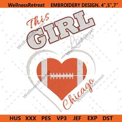 this girl loves chicago bears embroidery file, nfl embroidery designs, chicago bears embroidery file