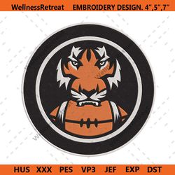 cincinnati bengals logo embroidery design, cincinnati bengals embroidery, bengals embroidery file