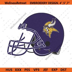 minnesota vikings helmet logo machine embroidery