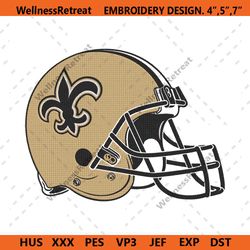 new orleans saints helmet logo machine embroidery