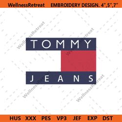 tommy jeans logo embroidery download file