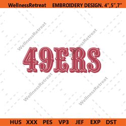 san francisco 49ers embroidery files, nfl embroidery files, san francisco 49ers file