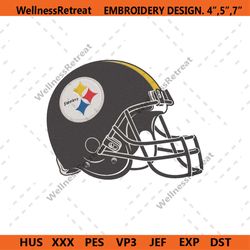pittsburgh steelers football helmet logo machine embroidery