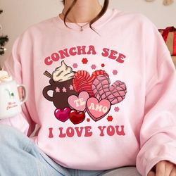 concha see te amo png, mexican valentine png, cafecito y chisme valentine's day png, concha valentine's day png, candy