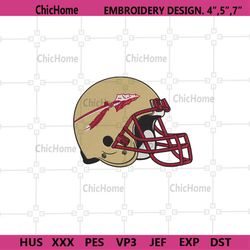 florida state football helmet logo machine embroidery