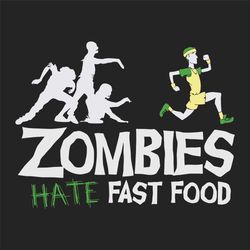 zombies hate fast food gift for zombies lover, trending svg, funny halloween unisex tee, halloween party shirt, funny zo