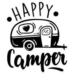 happy camper svg, camping svg, camper svg, truck svg, camping truck svg, camping car svg, camping lover, outdoor svg, ca