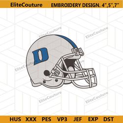 duke blue devils football helmet logo machine embroidery