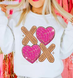 glitter xoxo conchas valentine's day png sublimation design, chenille patch png, valentines png, mexican valentines png,