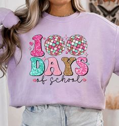 100 days of school png, 100 day shirt png, 100th day of school celebration, student png sublimation, back to school png,