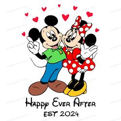 happy ever after 2024 couple mickey valentine's day png