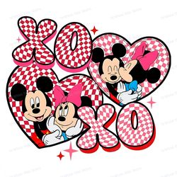 mickey minnie xoxo heart valentine png