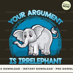 digital - funny elephant t-shirt, hoodie, sweatshirt design - high-resolution png file