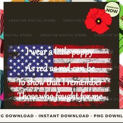 digital - i wear a little poppy as red as red can be to show pod design - high-resolution png file