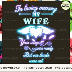 digital - wife in loving memory your wings were ready pe_1 pod design - high-resolution png file