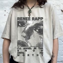 renee rapp angel retro shirt, snow angel merch shirt, renee rapp shirt