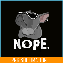 nope cool frenchie bulldog png, frenchie bulldog png, french dog artwork png