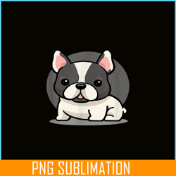 cute kawaii french bulldog png, chibi dog png, frenchie dog lover png