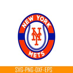 new york mets orange and blue logo svg, major league baseball svg, baseball svg mlb204122321