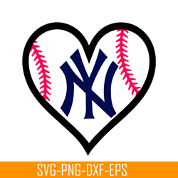 ny yankees the heart svg, major league baseball svg, baseball svg mlb204122337