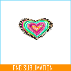 leopard colorful hearts png, sweet valentine png, valentine holidays png
