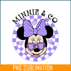 purple minnie and co png