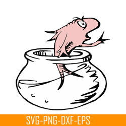 the pink fish svg, dr seuss svg, cat in the hat svg ds205122328