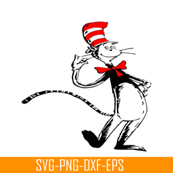 the cat with his red hat svg, dr seuss svg, cat in the hat svg ds205122332