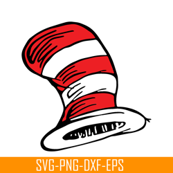 hat of the cat svg, dr seuss svg, cat in the hat svg ds205122341