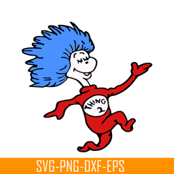 thing 2 smiling svg, dr seuss svg, cat in the hat svg ds205122347