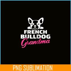 womens french bulldog grandma png