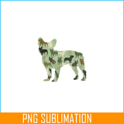 french bulldog camo png, dog camouflage png, bulldog mascot png